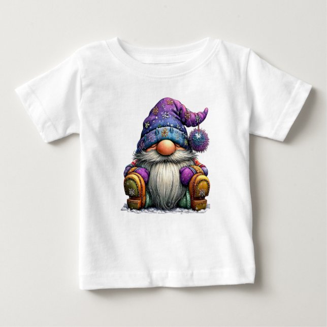 Camiseta Para Bebê Christmas Gronme Jersey T-Shirt for Children (Frente)