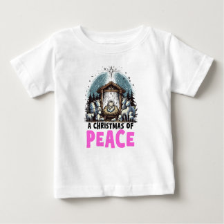 Camiseta Para Bebê Christ's Nativity : A Christmas of Peace