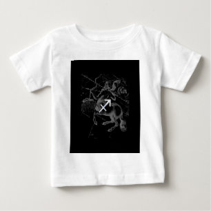 Camiseta Para Bebê Chrome Sagittarius Símbolo Zodiac Hevelius cerca d