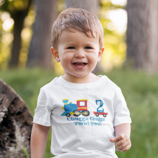 Camiseta Para Bebê Chugga Chugga Dois Comboios