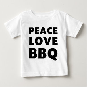 Camiseta Para Bebê CHURRASCO do amor da paz