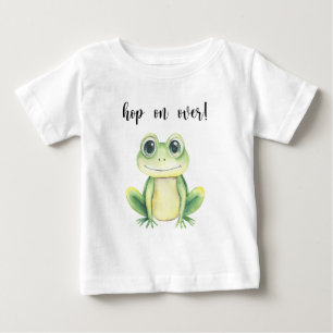 Camiseta Para Bebê Chuva de Bebê Sapo Fofo