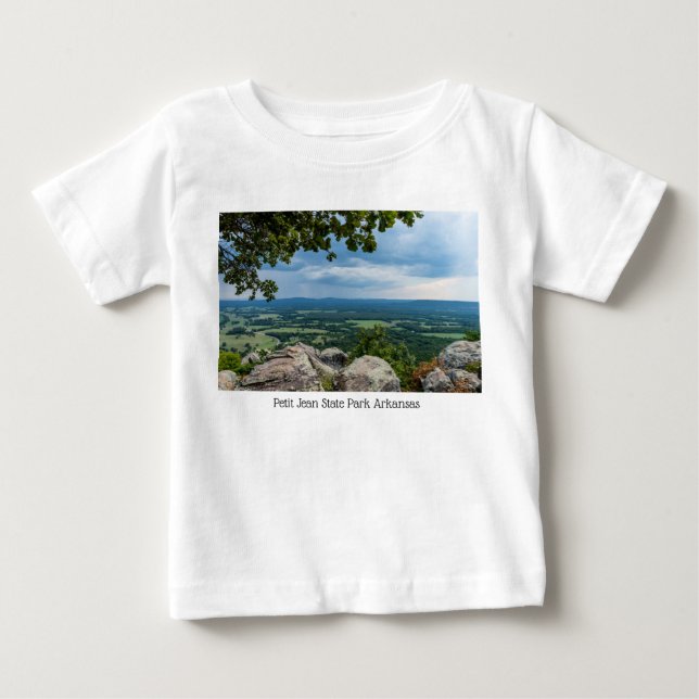 Camiseta Para Bebê Chuva Dirigiu-Se Ao Petit Jean (Frente)