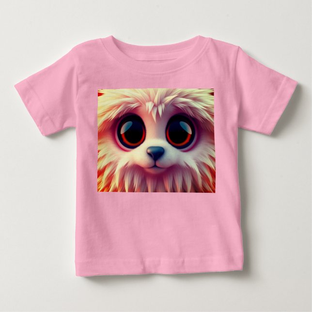 Camiseta Para Bebê Cidade da Chama Vermelha (Frente)