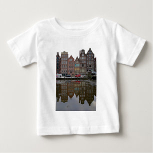 Camiseta Para Bebê Cidade de Amsterdão