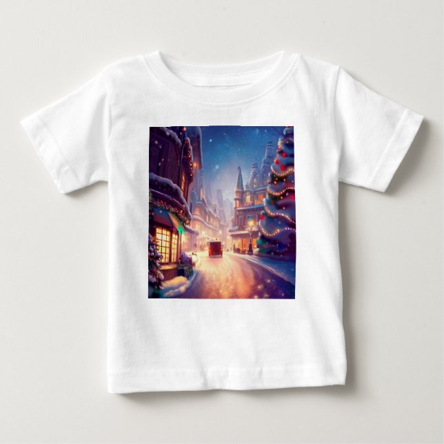 Camiseta Para Bebê Cidade de Natal 4 (Frente)