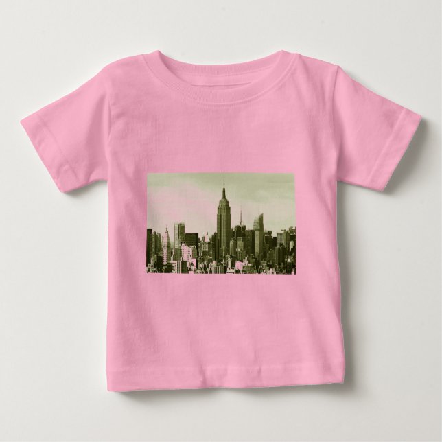 Camiseta Para Bebê Cidade de Nova York (Frente)