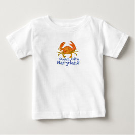 Camiseta Para Bebê Cidade Maryland do oceano