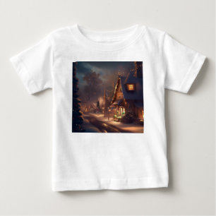 Camiseta Para Bebê Cidade Pequena Natal 2