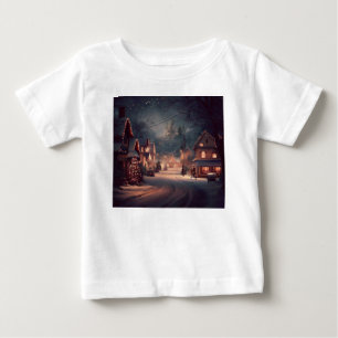 Camiseta Para Bebê Cidade Pequena Natal 3