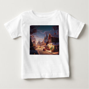 Camiseta Para Bebê Cidade Pequena Natal 5