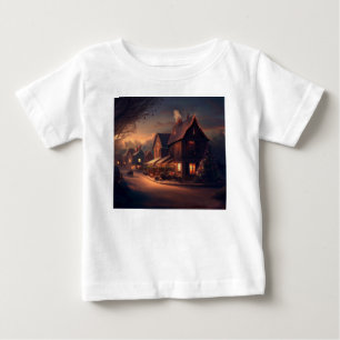 Camiseta Para Bebê Cidade Pequena Natal 6