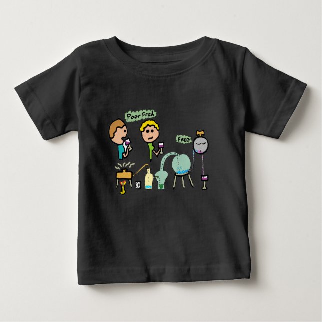 Camiseta Para Bebê Ciência Engraçada (Frente)