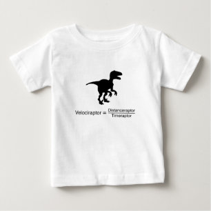 Camiseta Para Bebê ciência engraçada do velociraptor