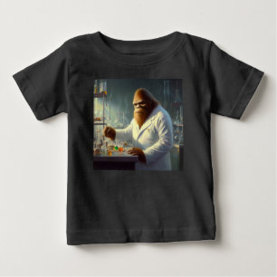 Camiseta Para Bebê Cientista Bigfoot