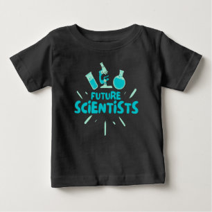 Camiseta Para Bebê Cientista do Futuro - Vida de Laboratório