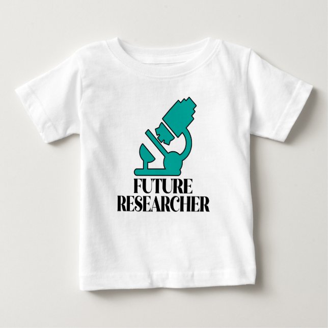 Camiseta Para Bebê Cientista Presente Pesquisador Futuro (Frente)