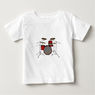 Camiseta Para Bebê Cilindros: Jogo do cilindro vermelho: modelo 3D: