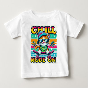 Camiseta Para Bebê Cill Cat