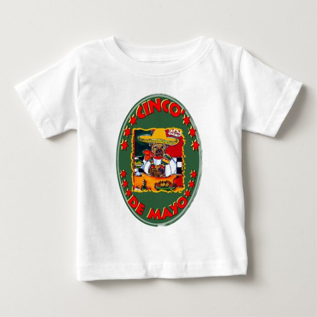 CAMISETA PARA BEBÊ CINCO DE MAYO (Frente)