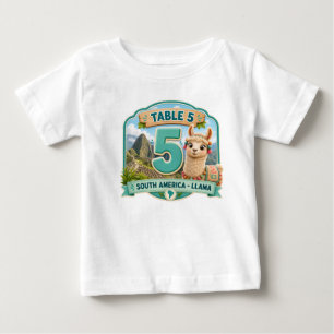 Camiseta Para Bebê Cinco meses de pequenas aventuras marco