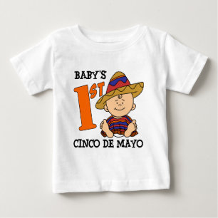 Camiseta Para Bebê Cinco ruas de Mayo do bebê