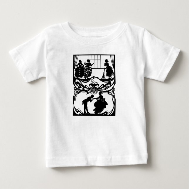 Camiseta Para Bebê Cinderela (Frente)