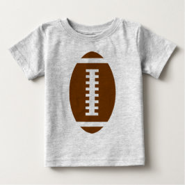 Camiseta Para Bebê CINZA DE BEBÊ DE FUTEBOL | Gráfico de futebol fron
