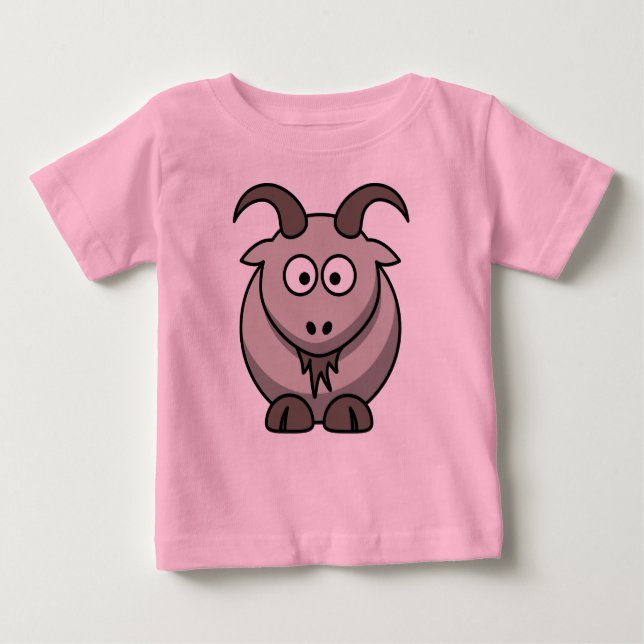Camiseta Para Bebê Cinza de cabra para bebês marcas (Frente)