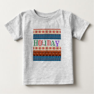 Camiseta Para Bebê Cinza Feriado Bebê