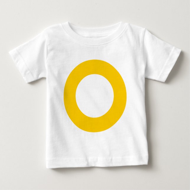 Camiseta Para Bebê Círculo furado - Cores (Frente)