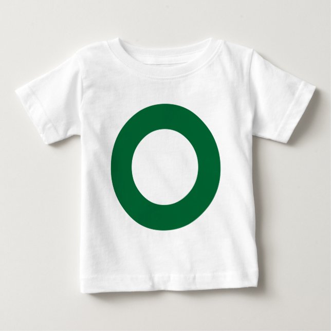 Camiseta Para Bebê Círculo furado - Cores (Frente)