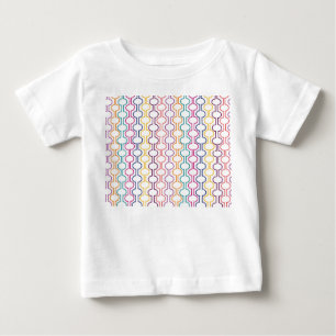 Camiseta Para Bebê Círculos abertos coloridos