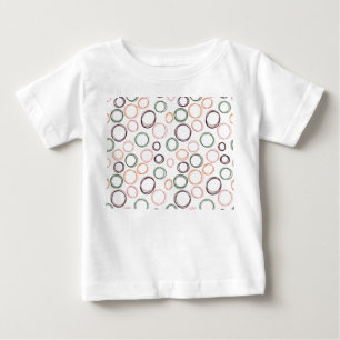 Camiseta Para Bebê Círculos de Boho