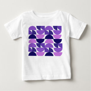 Camiseta Para Bebê Círculos de meio e quarto modernos do século médio