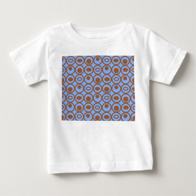 Camiseta Para Bebê Círculos em Círculos (Frente)