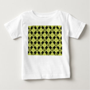 Camiseta Para Bebê Círculos em Círculos - Verde e Amarelo