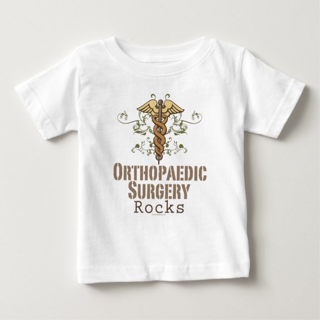 Camiseta Para Bebê Cirurgia Ortopédica Foge Criança Leve Longa (Frente)