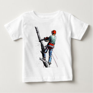Camiseta Para Bebê Cirurgião Árvore Arborista