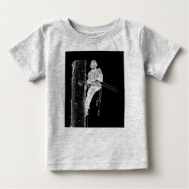 Camiseta Para Bebê Cirurgião Árvore Arborista no trabalho presente Ch