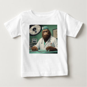 Camiseta Para Bebê Cirurgião Bigfoot