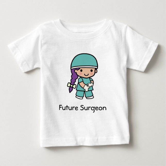 Camiseta Para Bebê Cirurgião futuro (Frente)