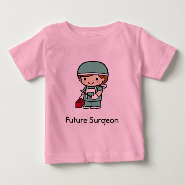 Camiseta Para Bebê Cirurgião futuro (Frente)
