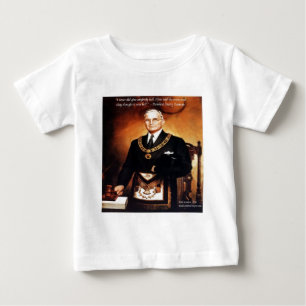Camiseta Para Bebê Citação de Harry Truman "Não Deu Inferno a Eles"