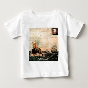 Camiseta Para Bebê Citação de Herman Melville Chame-me Ismael