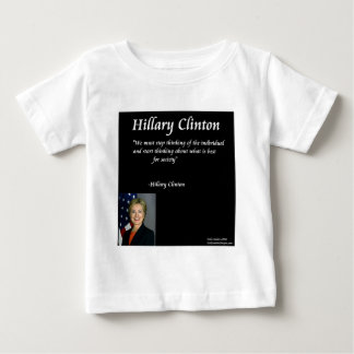 Camiseta Para Bebê Citação de Hillary Clinton sobre "Indivíduos"