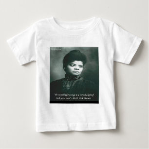 Camiseta Para Bebê Citação de Ida B Wells & Truth