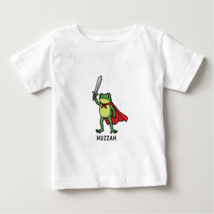 Camiseta Para Bebê Citação de Memória da Espada Engraçado do Sapo Kni