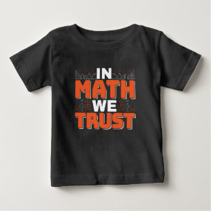 Camiseta Para Bebê Citação de Professor de Matemática - Em Matemática