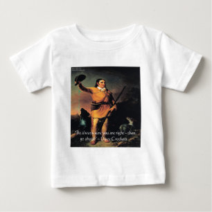 Camiseta Para Bebê Citação de Sabedoria "Vá em Frente" de Davy Crocke
